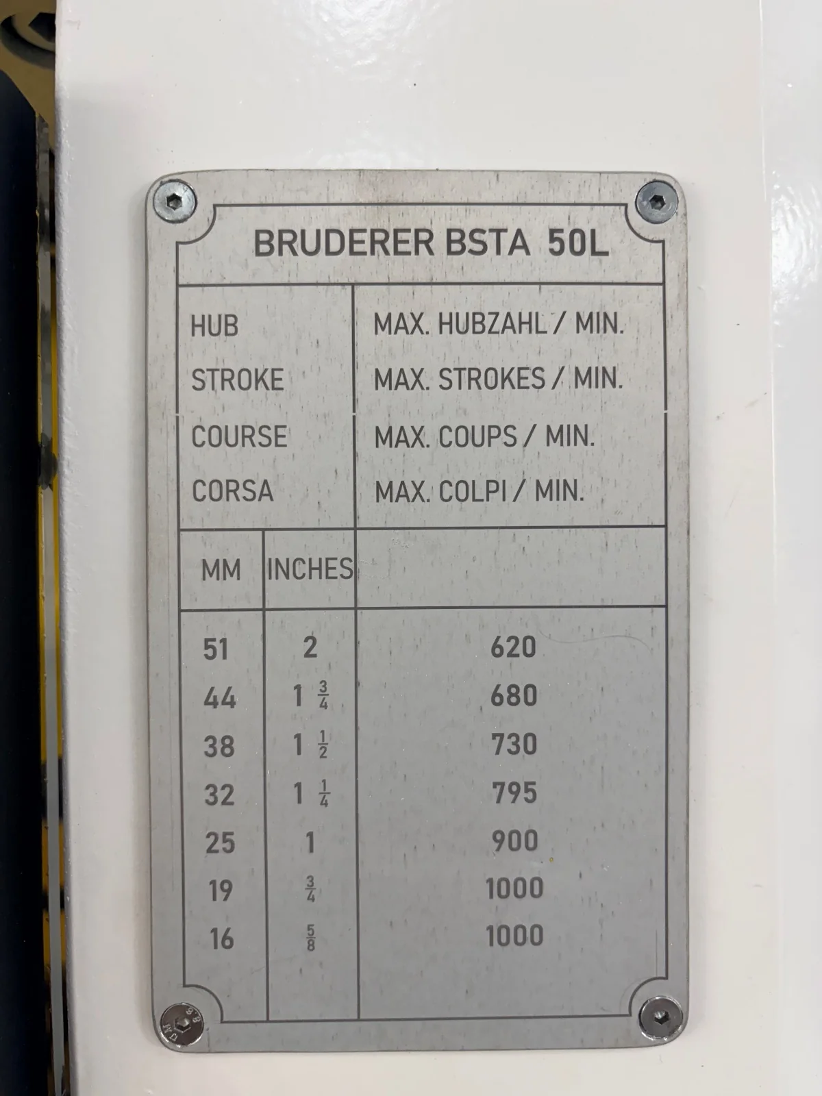 BRUDERER BSTA 50HL 3