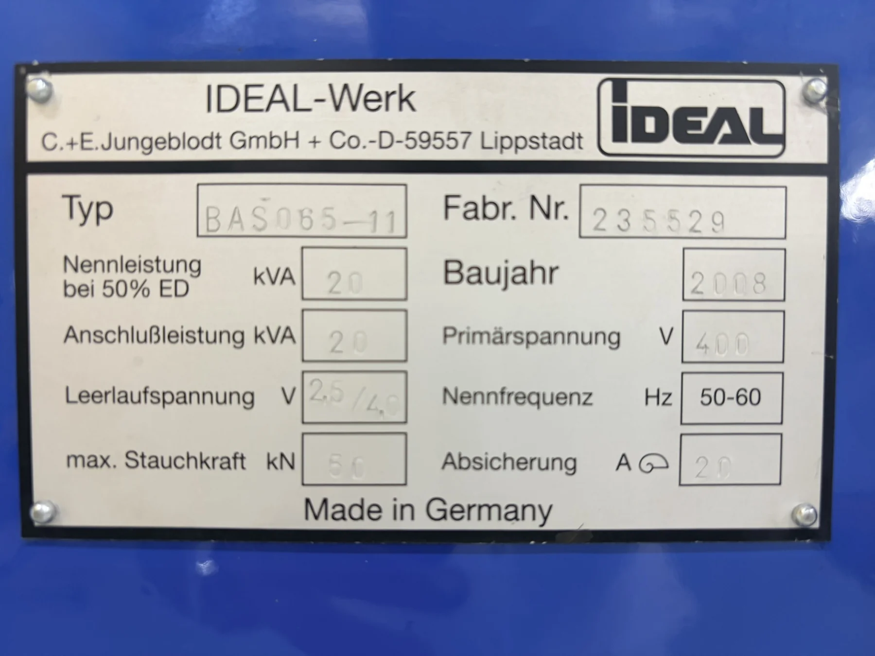iDEAL BAS 065-11 2