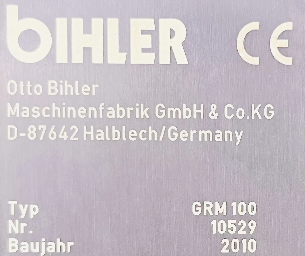 Bihler GRM 100 18