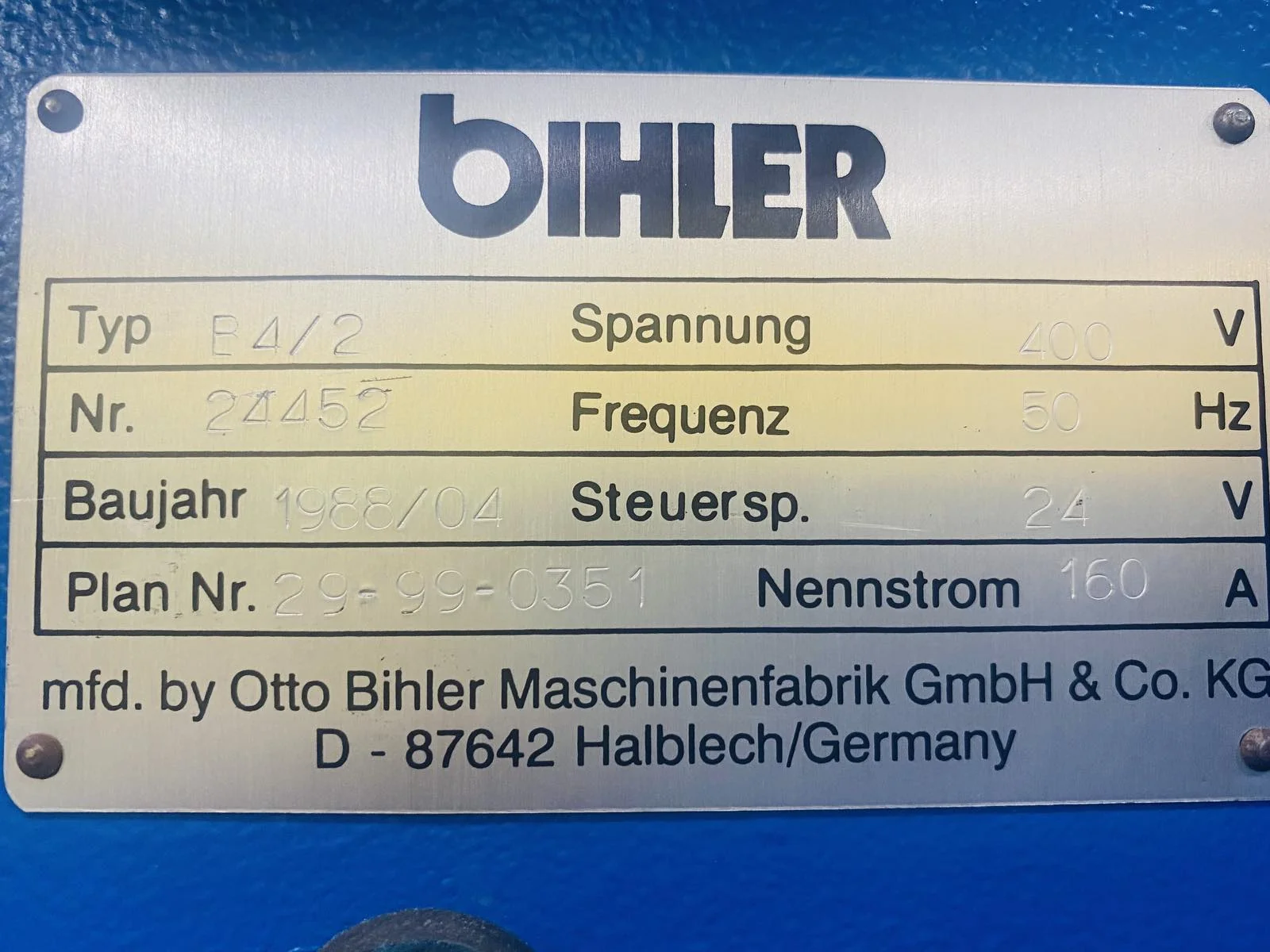 Bihler B4/2 5